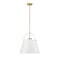 Z-Lite Z-Studio 1 Light Pendant, Matte White & Heritage Brass 726P18-MW+HBR - alternate 5